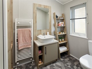 2027 Willerby Mapleton Static Caravan Lodge Home shower room
