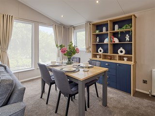 2027 Willerby New Holland Static Lodge Holiday Home dining area
