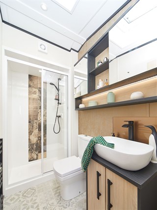 2027 Carnaby Grantley Lodge Static Lodge Holiday Home shower room
