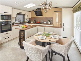 2027 Carnaby Grantley Lodge Static Lodge Holiday Home kitchen dining room