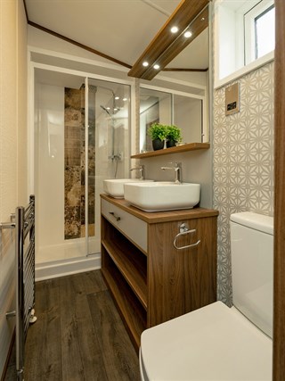 2027 Carnaby Langham Static Caravan Holiday Home washroom