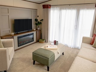 2027 Carnaby Carrington Static Caravan Holiday Home lounge
