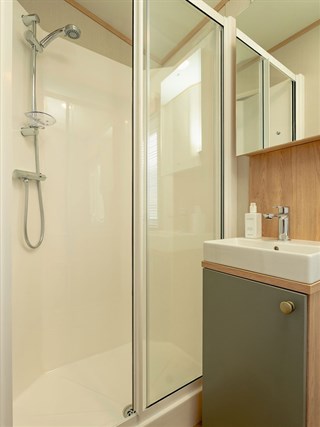 2027 Carnaby Silverdale Static Caravan Holiday Home shower room