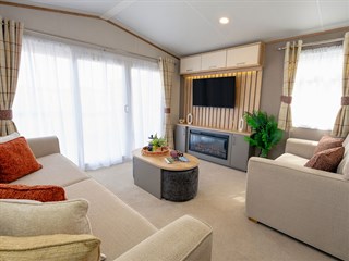 2027 Carnaby Oakdale Outlook Static Caravan Holiday Home lounge