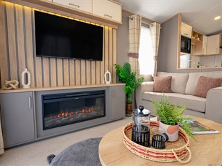 2027 Carnaby Oakdale Outlook Static Caravan Holiday Home lounge