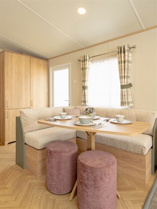 2027 Carnaby Ashdale Static Caravan Holiday Home dining area