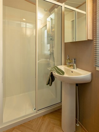 2027 Carnaby Ashdale Outlook Static Caravan Holiday Home shower room
