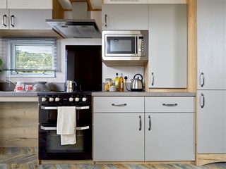 2022 ABI Derwent Static Caravan Holiday Home kitchen