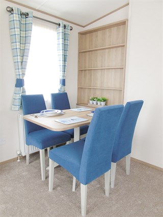 2022 ABI Derwent Static Caravan Holiday Home dining area