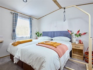2022 ABI Derwent Static Caravan Holiday Home master bedroom