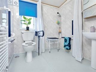 2022 ABI Derwent Static Caravan Holiday Home shower room