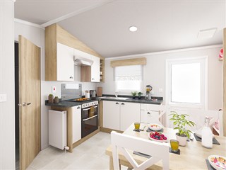 2021 Swift Biarritz Lodge Static Caravan Holiday Home kitchen