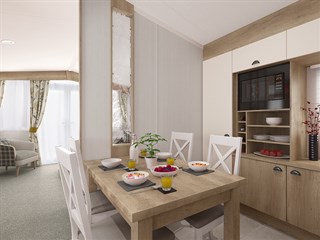 2021 Swift Biarritz Lodge Static Caravan Holiday Home dining area