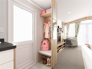 2021 Swift Biarritz Lodge Static Caravan Holiday Home hallway