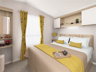 2021 Swift Biarritz Lodge Static Caravan Holiday Home master bedroom