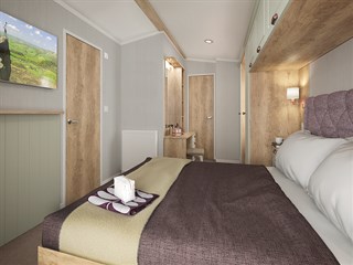 2021 Swift Vendee Static Caravan Holiday Home master bedroom