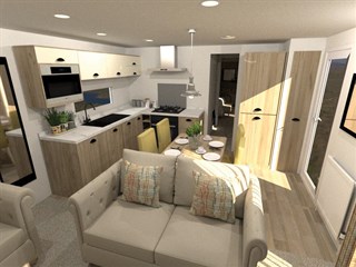 2021 Atlas Abode Static Caravan Holiday Home lounge