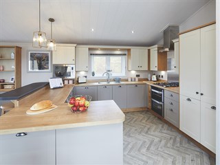 2022 Willerby Portland Static Lodge Holiday Home kitchen