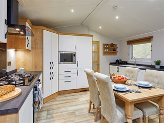 2022 Willerby Dorchester Static Caravan Holiday Home kitchen