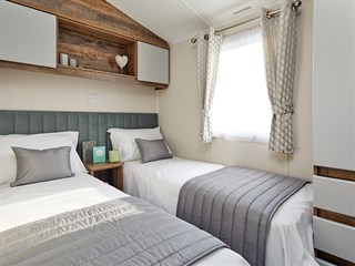2023 Willerby Brookwood Static Caravan Holiday Home twin bedroom