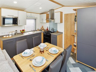 2021 Carnaby Glenmoor Lodge Static Caravan Holiday Home lounge dining area overview