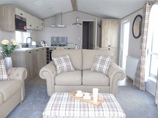 2022 Atlas Abode Static Caravan Holiday Home 3 bedroom model lounge