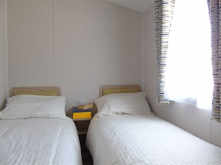 2022 Willerby Brenig Outlook Static Caravan Holiday Home 3 bed door version twin bedroom