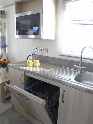 2022 ABI Saffron 39ft x 12ft, 2 bedroom Static Caravan Holiday Home kitchen dishwasher