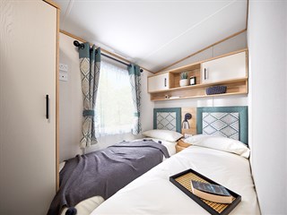 2022 ABI Beverley Static Caravan Holiday Home twin bedroom