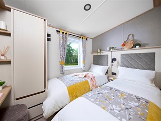 2022 ABI Ingleton Static Caravan Holiday Home twin bedroom