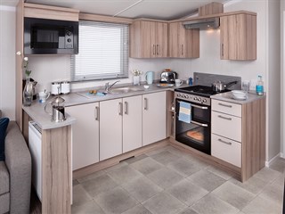 2022 Swift Loire Static Caravan Holiday Home kitchen