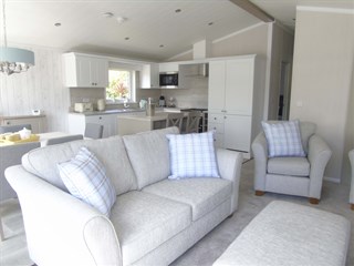 2022 Swift Edmonton Static Lodge Holiday Home lounge