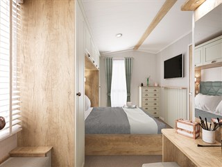 2022 Swift Vendee Lodge Static Caravan Holiday Home main bedroom