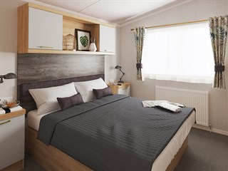 2022 Swift Bordeaux Escape Static Caravan Holiday Home main bedroom