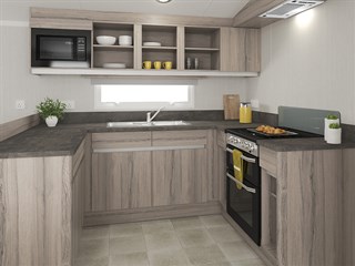 2022 Swift Ardennes Static Caravan Holiday Home kitchen