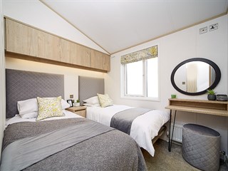 2022 Atlas Jasmine Lodge Static Caravan Holiday Home twin bedroom