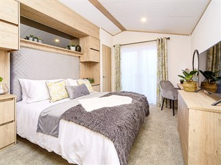 2022 Atlas Jasmine Lodge Static Caravan Holiday Home main bedroom