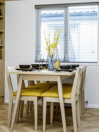2023 Atlas Oakwood Static Lodge Holiday Home dining area