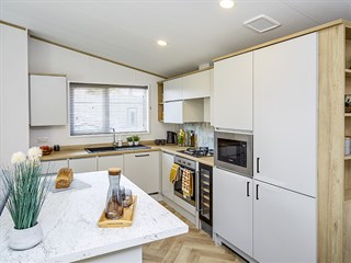 2023 Atlas Oakwood Static Lodge Holiday Home kitchen