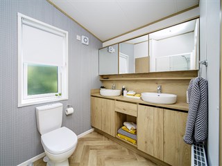 2023 Atlas Oakwood Static Lodge Holiday Home shower room