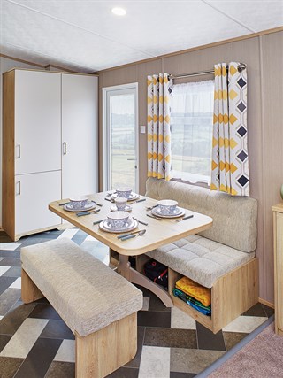 2022 Carnaby Ashdale Static Caravan Holiday Home dining area
