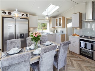 2022 Willerby Vogue Classique bedroom Static Caravan Holiday Home kitchen