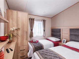 2022 Carnaby Glenmoor Lodge Static Caravan Holiday Home twin bedroom