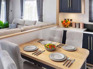 2022 Carnaby Chantry Lodge Static Caravan Holiday Home dining area
