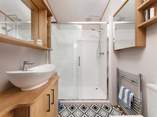 2022 Carnaby Chantry Lodge Static Caravan Holiday Home shower room