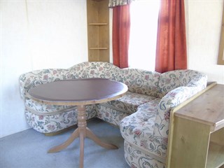 2002 Willerby Beaumaris Static Caravan Holiday Home dining area
