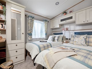 2023 ABI Beaumont Static Caravan Holiday Home twin bedroom