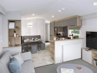 2023 Swift Moselle Static Caravan Holiday Home (SCANDI) lounge