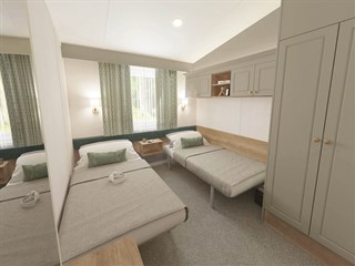 2023 Swift Moselle Lodge Static Caravan Holiday Home twin bedroom