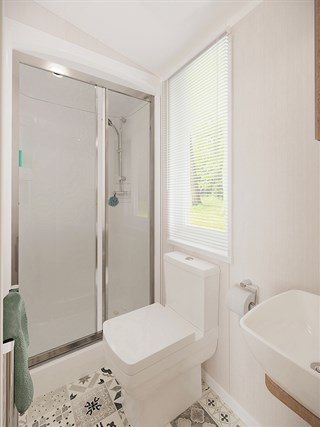 2023 Swift Moselle Lodge Static Caravan Holiday Home shower room